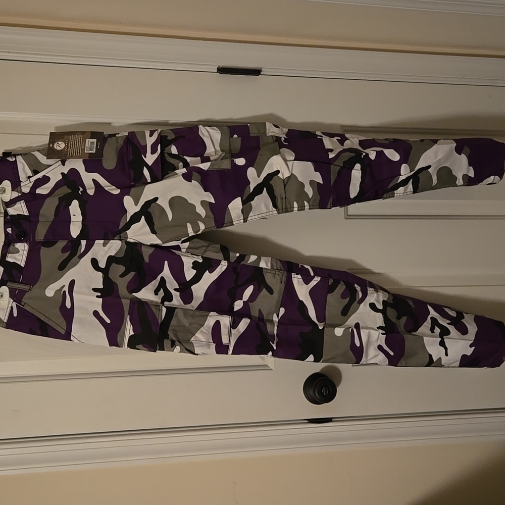 Rothco Battle Dress Ultra Violet Camo Pants Size XS